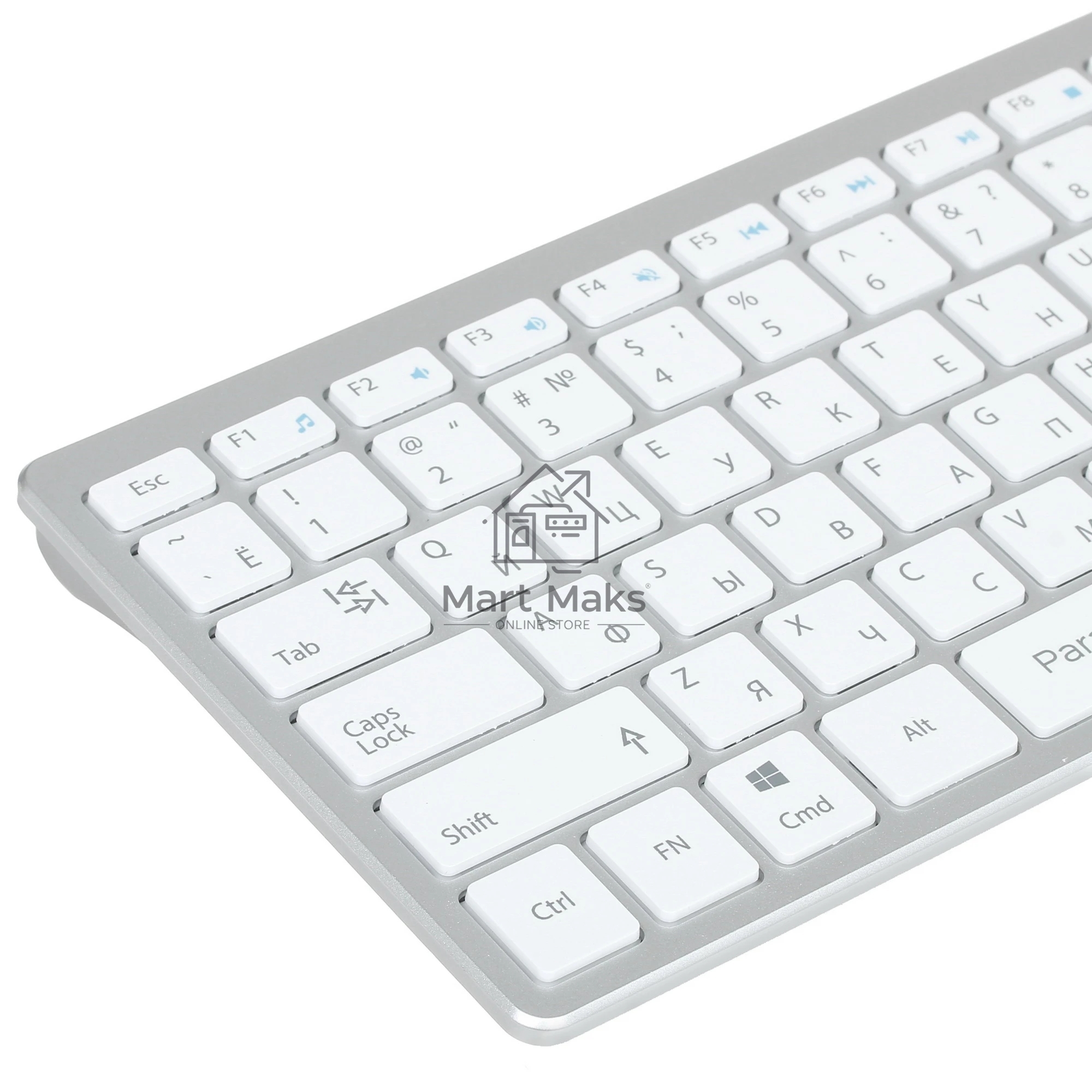 Комплект клавиатура+мышь Qumo Paragon K15/M21 беспроводной, USB, 1600 DPI, белый