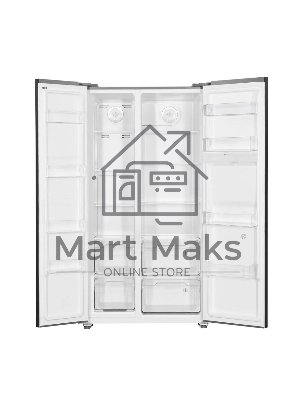 Холодильник Kraft KF-MS4801BI черный двухкамерный, 316/164 л, морозилка сбоку, No Frost, Side-by-Side