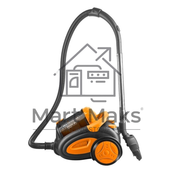 Пылесос Centek CT-2520 Orange оранжевый/черный, 400/2200 Вт, уборка сухая, пылесборник циклонный фильтр, 2 л