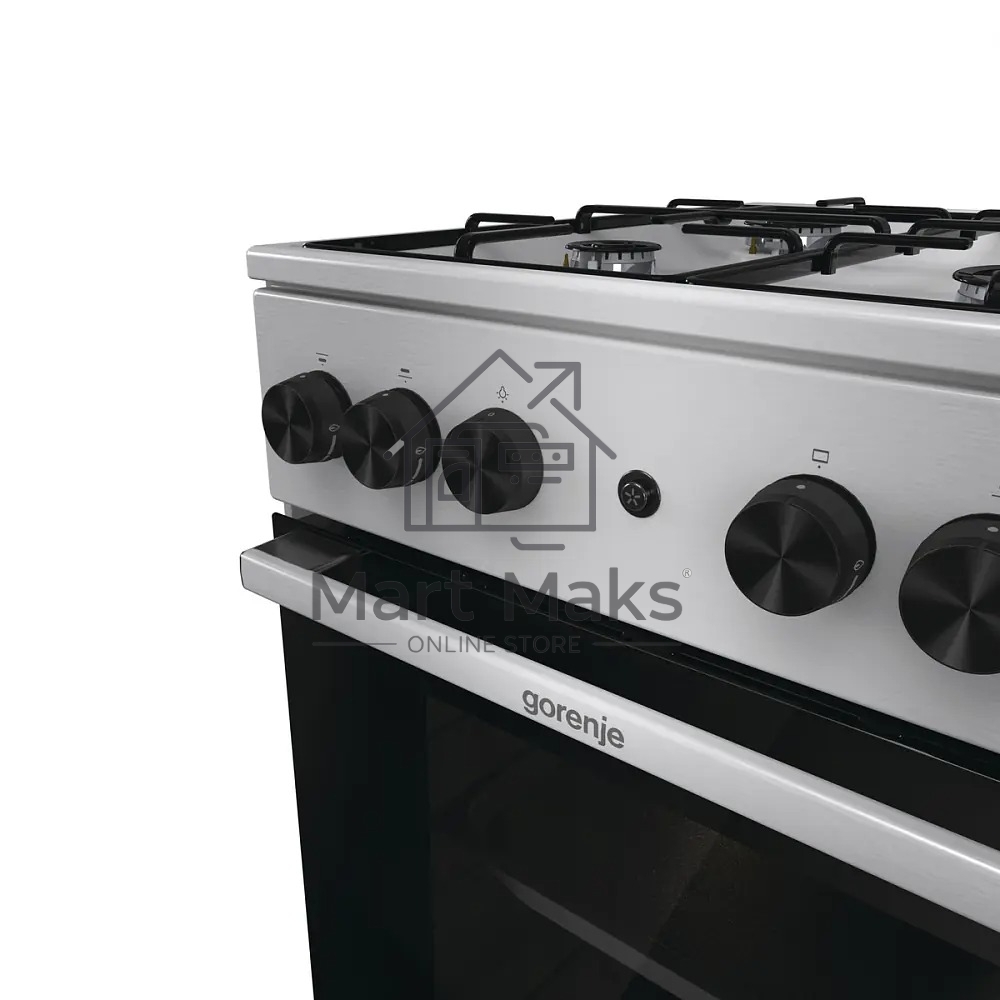 Плита газовая Gorenje GGI5A21XJ серебристый, конфорок 4 газовых, духовка 61 л, 50 см x 85 см x 59.4 см