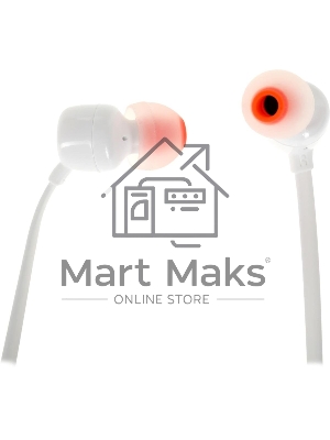 Наушники JBL Tune 110, 3.5 мм, внутриканальные, белый