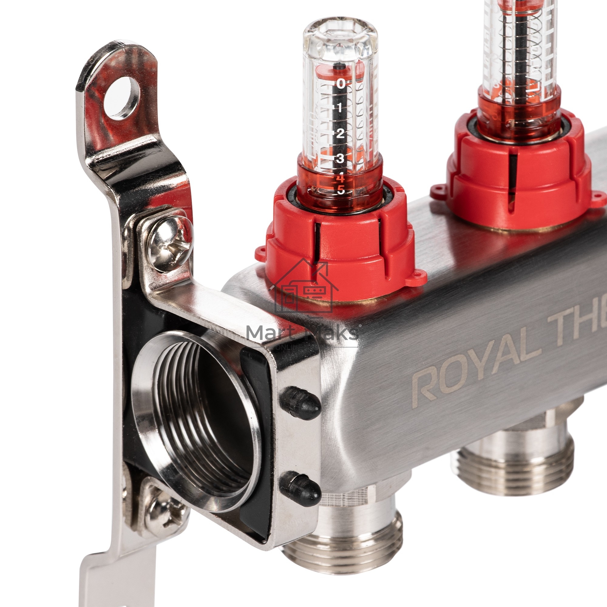 Коллектор Royal Thermo нерж. в сборе с расходомерами 1