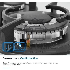 Варочная панель газ ZUGEL ZGH603W, белая