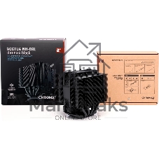 Кулер для процессора Noctua NH-D9L chromax черный, 92 мм, медь, 0-2000 об/мин, 22.8 дБ, 4 pin PWM, 140 Вт, высота 110 мм