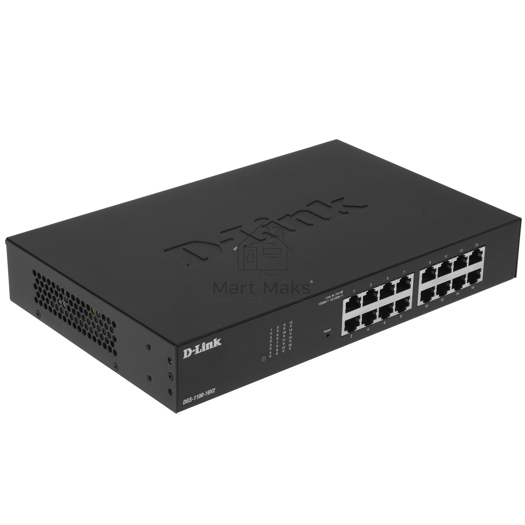 Коммутатор D-Link DGS-1100-16V2/A2A, 16×1 Гбит/с, настраиваемый