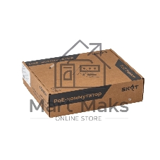 Коммутатор Бастион SKAT PoE-8E-2E, 8×100 Мбит/с PoE++ + 2×100 Мбит/с Uplink, неуправляемый