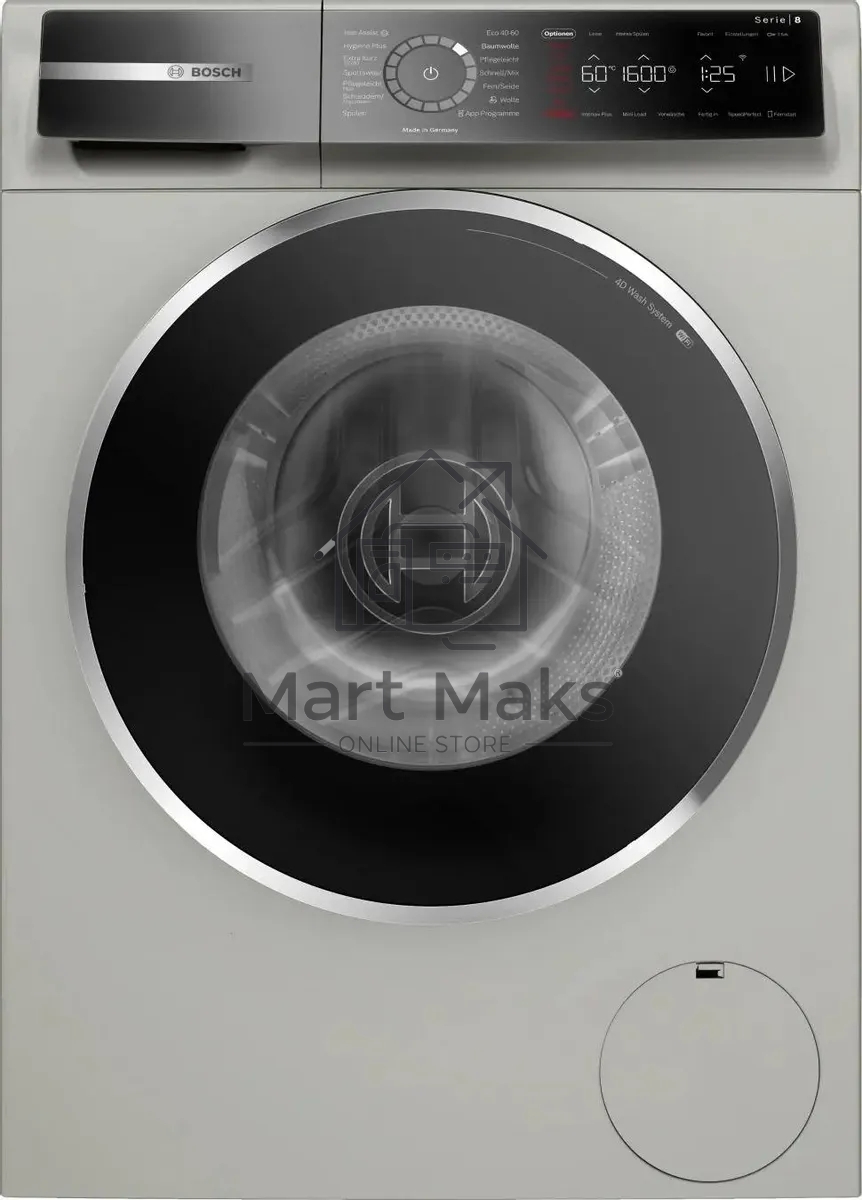 Стиральная машина Bosch 8-Series WGB2560XME серый, загрузка фронтальная 10 кг, 1600 об/мин., класс: А