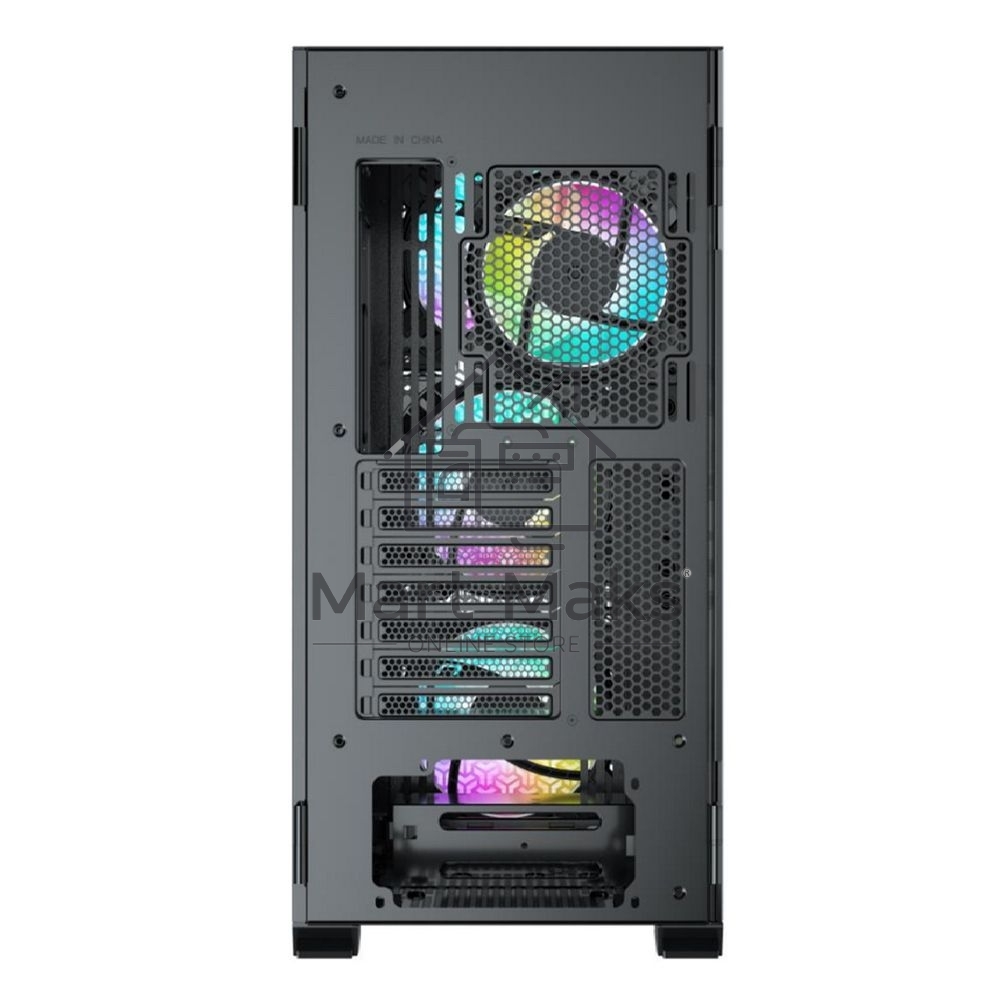 Компьютерный корпус ACD Fort 279G ATX, черный, USB2.0*2+USB 3.0+HD audio, RGB FAN:4*14cm, up to 9 pcs 3,5
