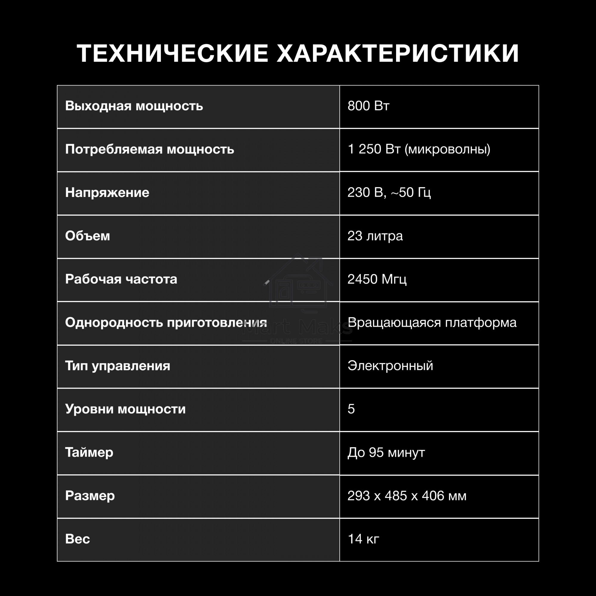 Микроволновая печь Hyundai HYM-D3007 белый 23л 800Вт кнопки, поворотный механизм