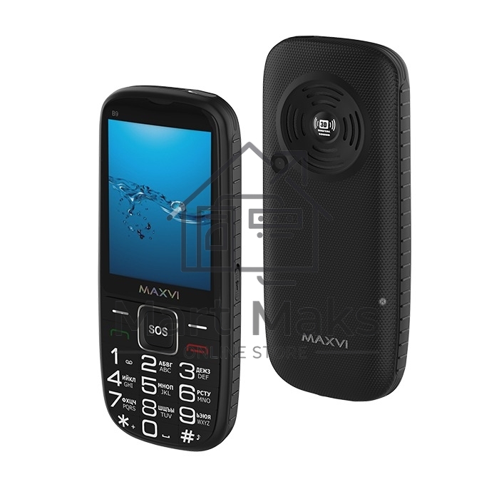 Мобильный телефон Maxvi B9 черный
