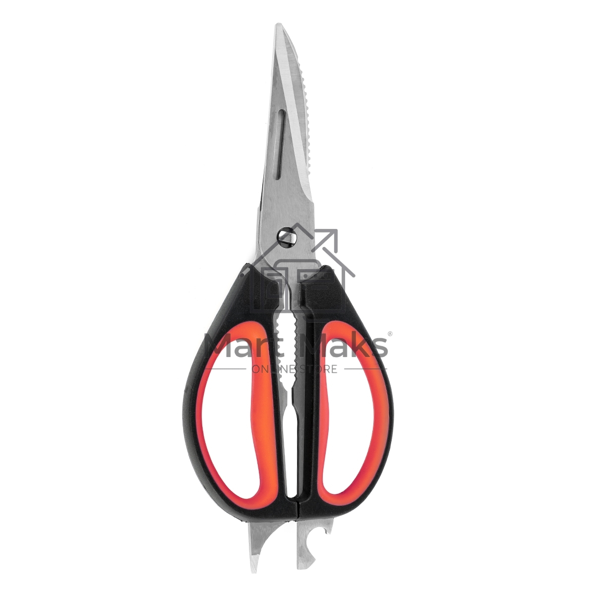 Ножницы LARA LR05-94 BLISTER 24,5 см 8 в 1 прорезиненные ручки, сверхострая заточка, нержавеющая сталь
