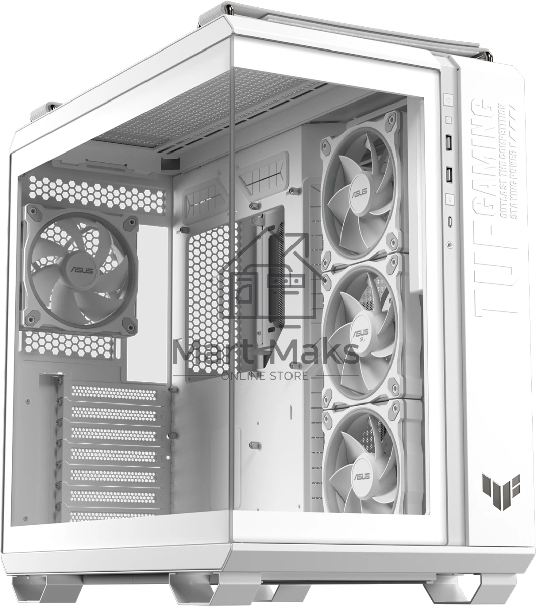 Компьютерный корпус ASUS TUF GAMING GT502 HORIZON TG ARGB белый