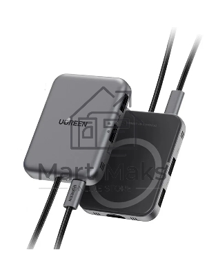 Док-станция UGREEN CM896 65759_ 7-в-1 7-in-1 4K/60Hz 1*HDMI&1*USB-C&2*USB-A&1*SD Card Slot&1*TF Card Slot USB-C Hub. Цвет: серый космос