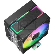 Кулер для процессора Ocypus Delta A40 SE BK Dual Fan ARGB, 2x120mm ARGB FAN, Top ARGB Panel, 4 HEAT PIPES, 4-PIN PWM, 800-1800 RPM, 31DBA, HYDRO BEARING, LGA115X/1200/1700/18XX, AM4/AM5