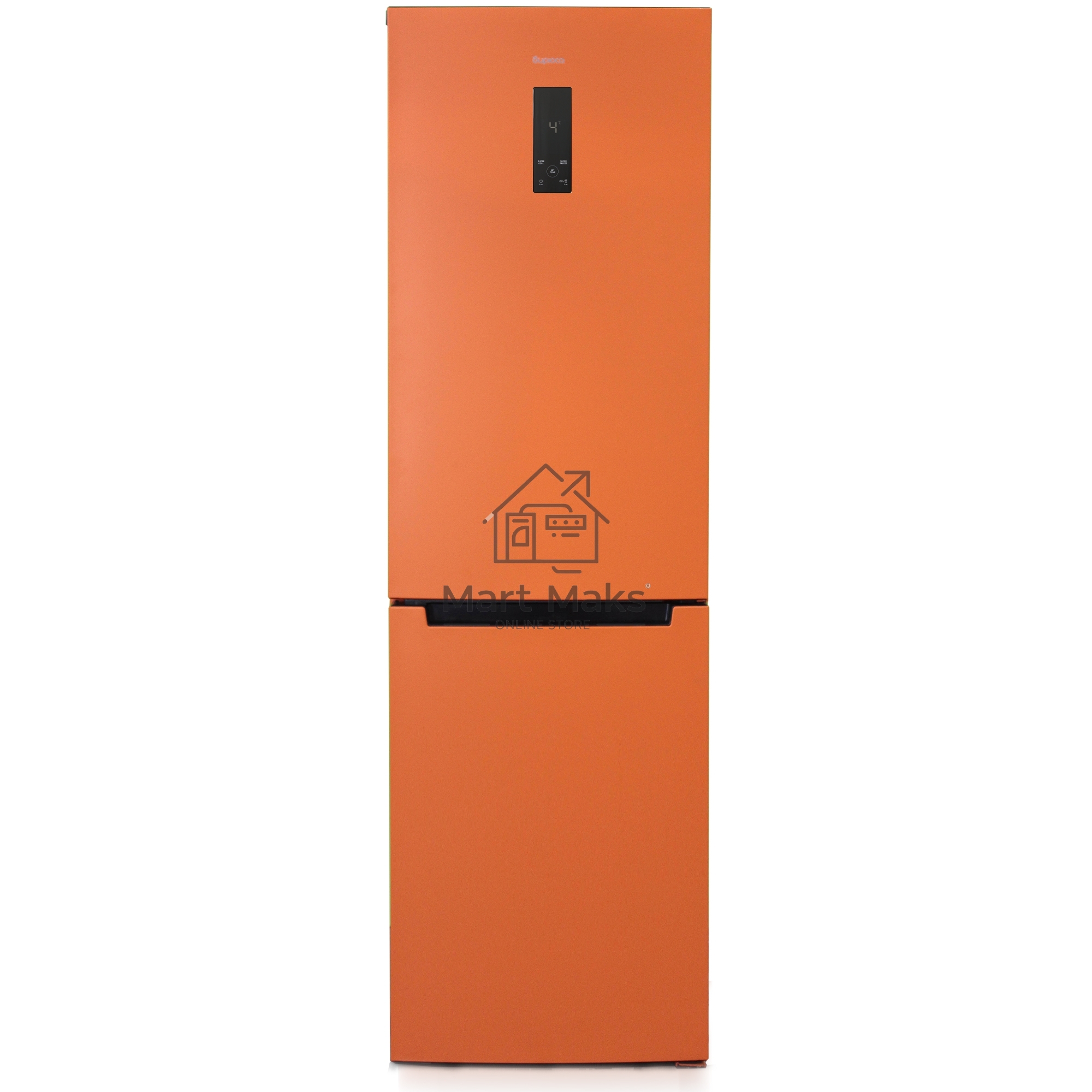 Холодильник Бирюса Б-T980NF оранжевый двухкамерный 240/130 л морозильник снизу, No Frost