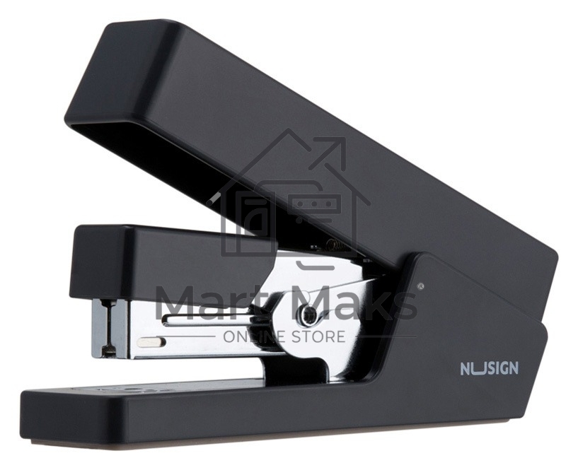 Степлер Deli ENS081BLACK Nusign 24/6 26/6 (25листов) черный 100скоб коробка