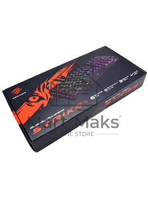 Игровая клавиатура Mad Catz S.T.R.I.K.E. 6 US БЕЗ РУССКОЙ РАСКЛАДКИ черная (Mad Catz RED Switch, 61 кл., RGB подсветка, USB)