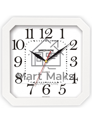 Часы настенные TROYKA 31310316 белые, квадратные Часы настенные TROYKA 31310316 белые, квадратные