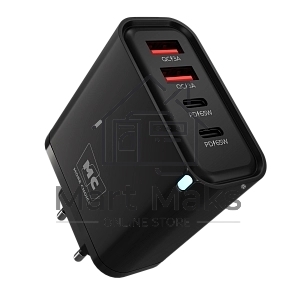 Зарядное устройство MORE CHOICE (4620202555649) NC95 2USB+2Type-C 3.0A PD 65W, черный