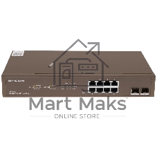 Коммутатор IP-COM G3310F, 8×1 Гбит/с + 2×1 Гбит/с SFP, управляемый
