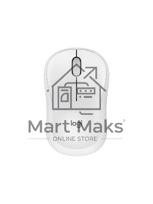 Мышь беспроводная Logitech M240 SILENT белый, 4000 dpi, Bluetooth, кнопки - 3