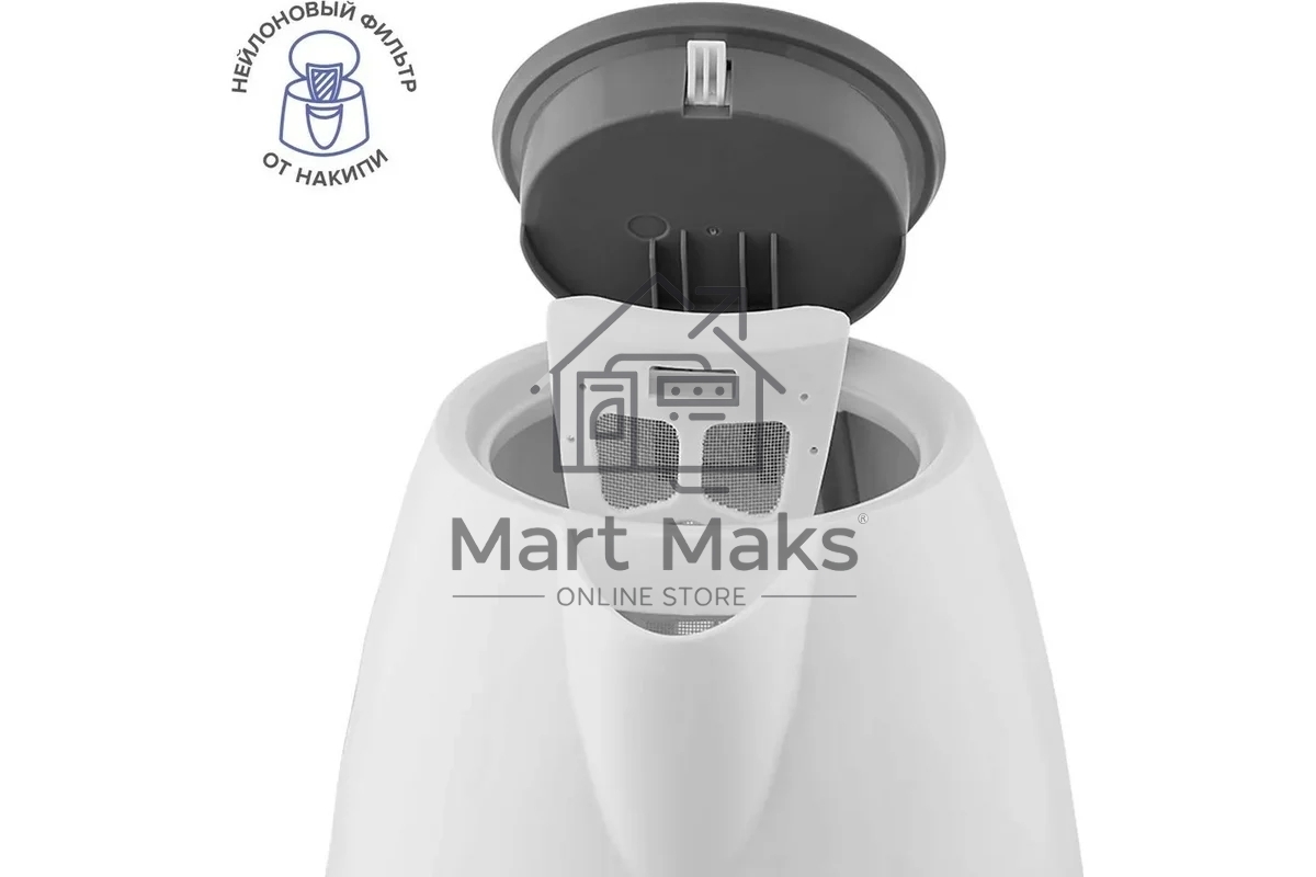 Чайник электрический Scarlett SC-EK18P49 1.7л. 2200Вт белый/серый (корпус: пластик)