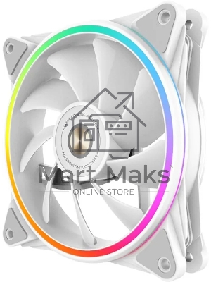Вентилятор для корпуса Alseye HALO PRO W белый, 120 мм, 2100 об/мин, 26 дБ, 4 pin