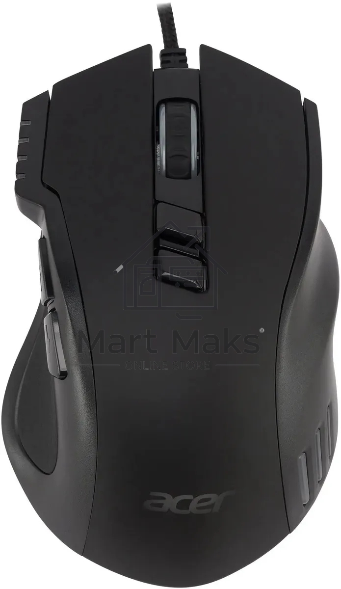 Мышь проводная Acer OMW150 черный, 4800 dpi, USB, кнопки - 8