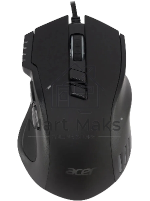 Мышь проводная Acer OMW150 черный, 4800 dpi, USB, кнопки - 8