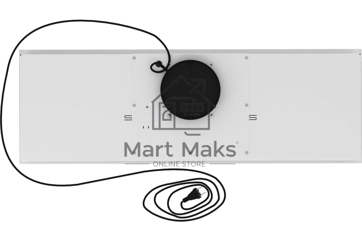 Вытяжка встраиваемая Elikor Cube 90П-1000-Э4Д белый, 90 см, 1000 куб. м/ч, 69 дБ