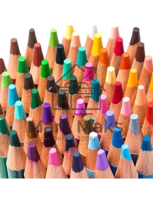 Карандаши цветные Deli 6567, липа, цветной корпус 48 цветов, металлическая коробка