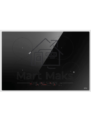 Индукционная варочная панель Elica, 80 см, слайдерное управление, 4 конфорки, таймер, режим подогрева, пауза, Bridge zone, защита от детей, черный