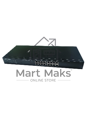 Коммутатор неуправляемый NEOMAX NMS-116P-1000-SR, 16 портов 1000 Mbps, металл Rack