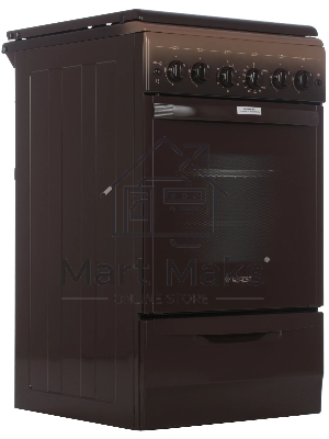 Плита газовая Gefest 5100-02 0001 коричневый, конфорок 4 газовых, духовка 52 л, 50 см x 85 см x 58.5 см