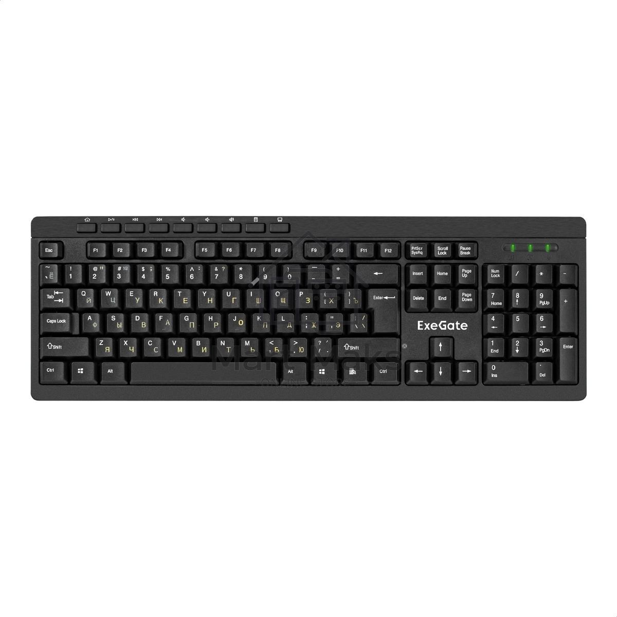Комплект клавиатура+мышь ExeGate Professional Standard Combo MK260 беспроводной, USB, 1200 DPI, чёрный