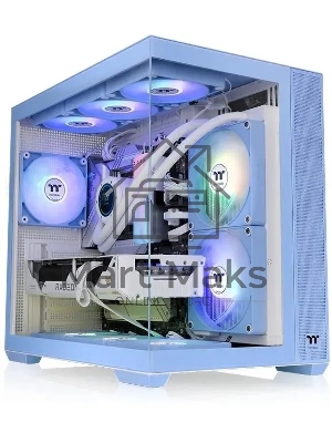 Компьютерный корпус Thermaltake View 380 TG ARGB синий без БП ATX 6x120мм 2x140мм 1x200мм 2xUSB3.0 audio bott PSU