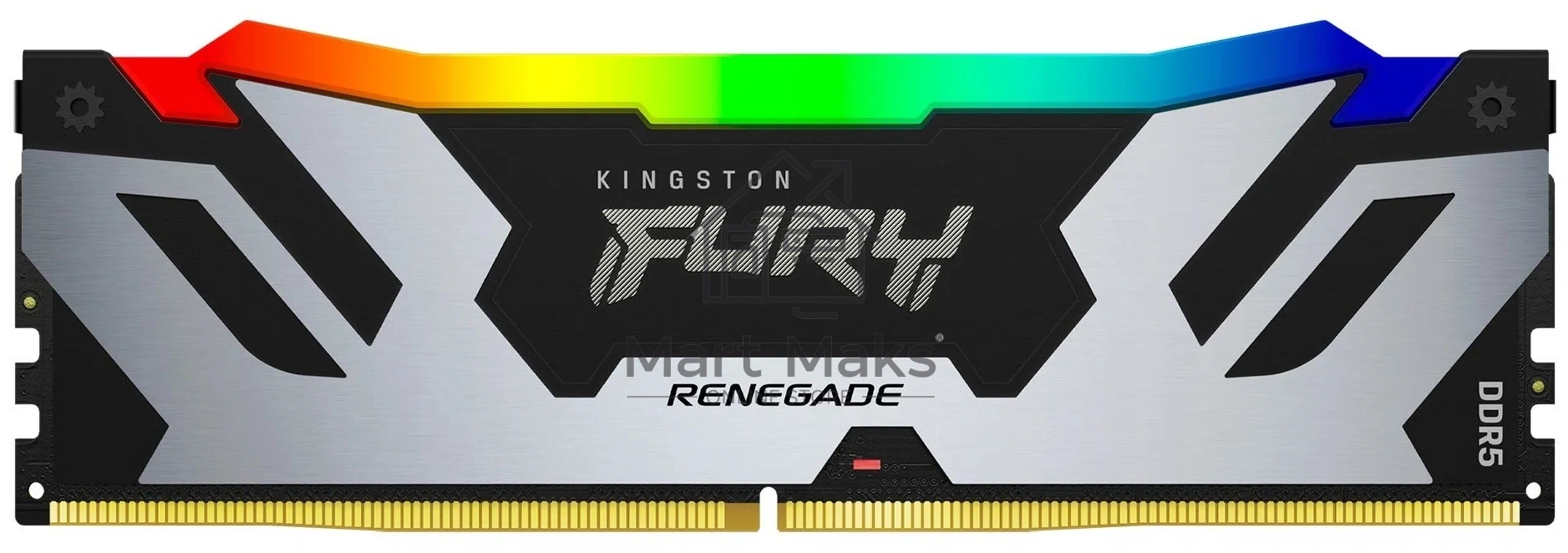 Оперативная память Kingston Fury Renegade, DDR5, 16GB (1x16GB), 7200MHz, CL38, DIMM, радиатор, RGB, черный