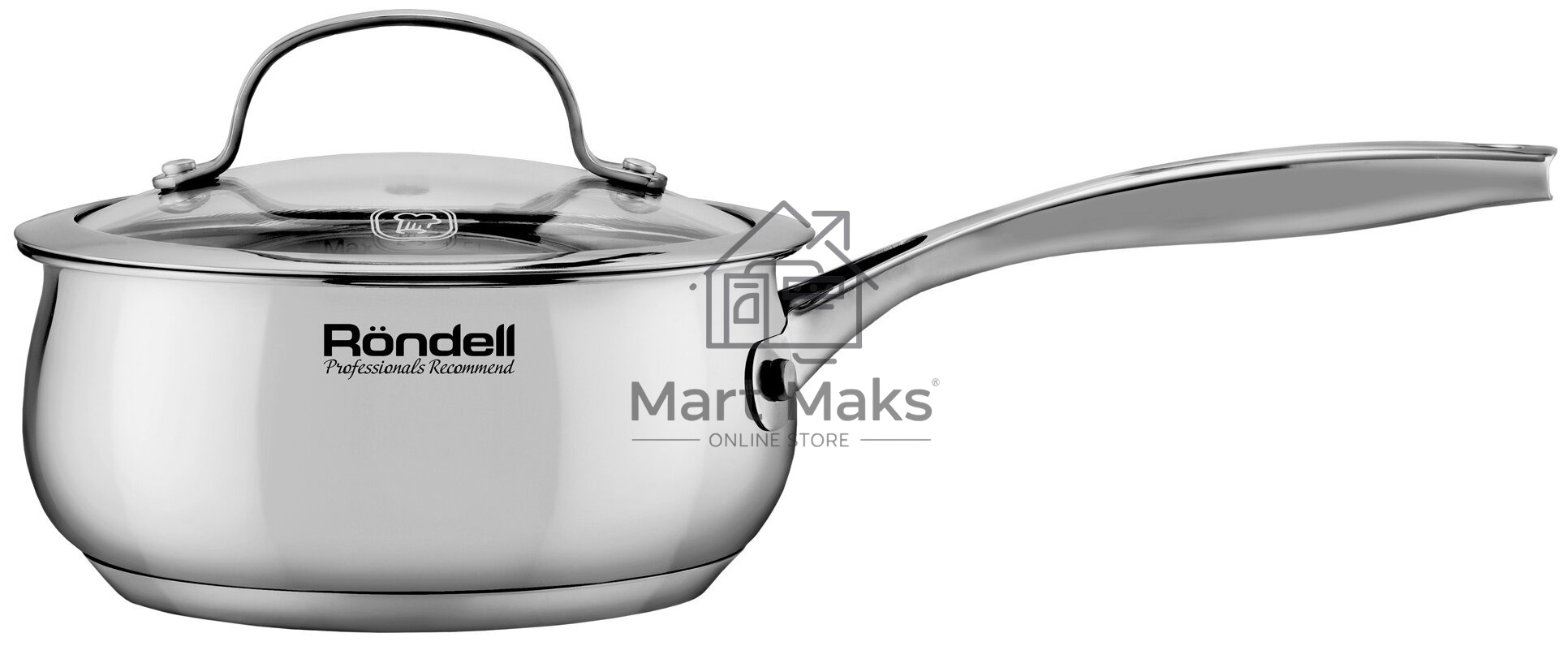 Ковш Rondell Calypso RDS-1670 1.5л. d=16см (с крышкой) сталь