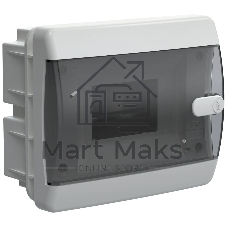 Корпус пластиковый IEK UNION Compact UIC-KP12-V-06-41-K01 ЩРВ-П-6 IP41 черная прозрачная дверь