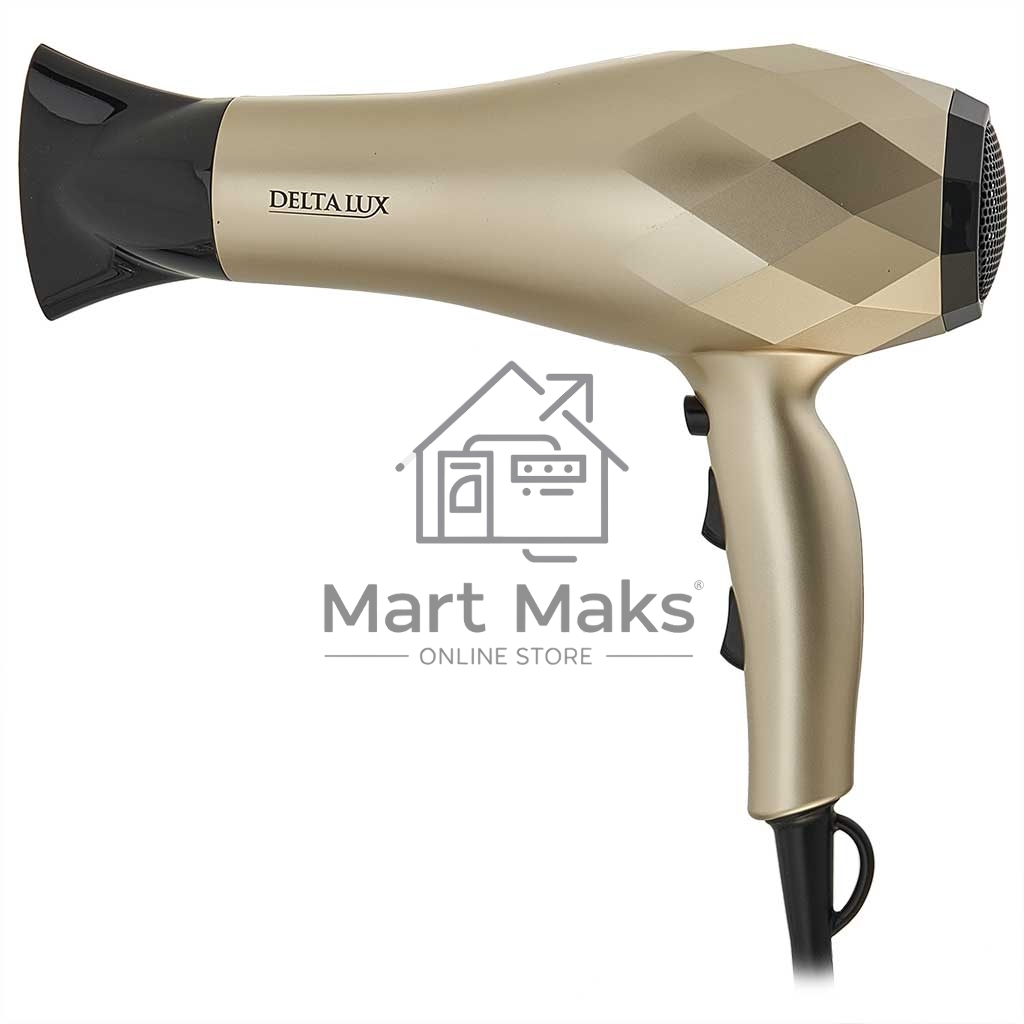 Фен Delta LUX DL-0941 золотой с черным