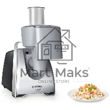 Мясорубка электрическая Bosch MFW68680 черный, 2200 Вт, 4.3 кг/мин, реверс, защита от перегрузки, насадки - 5