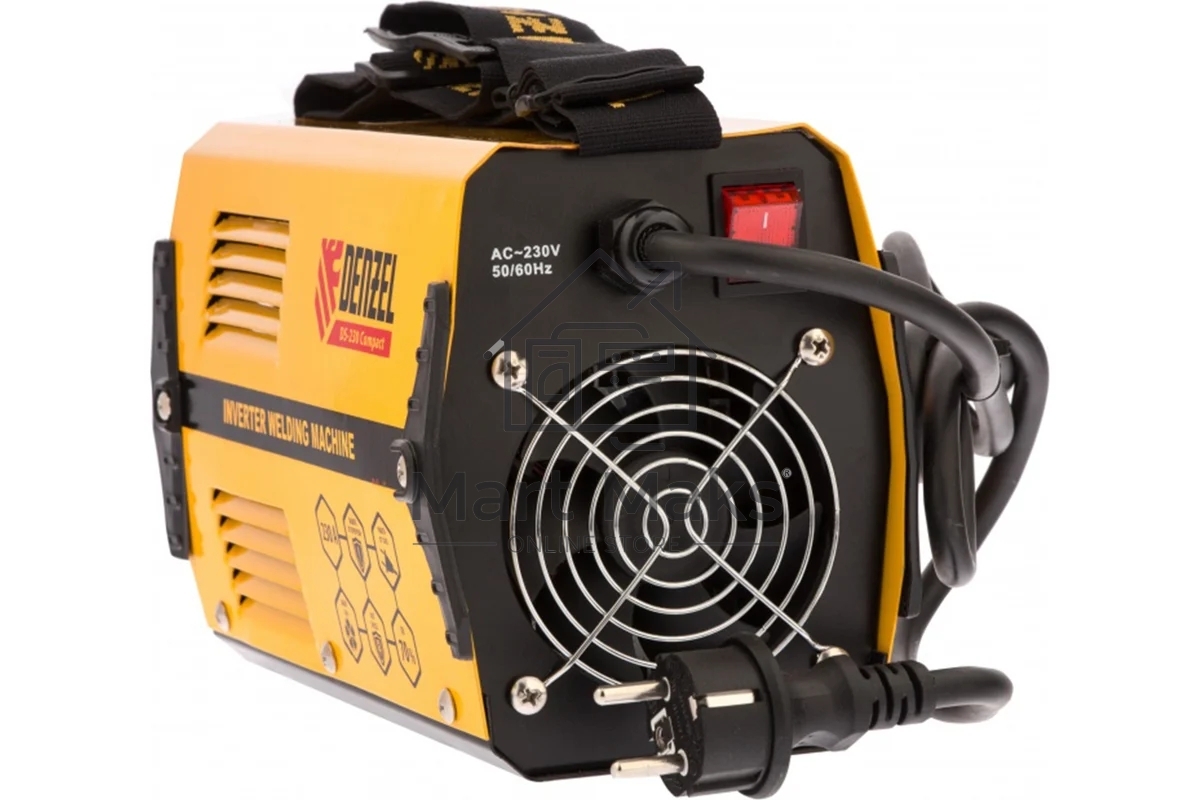 Сварочный аппарат Denzel ds-230 compact 94374инвертор. дуговой сварки 230А пв 70%
