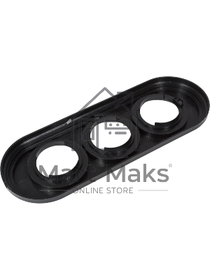 Рамка Bironi BF1-630-23 3-м ретро пластик черный