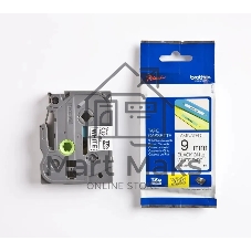 Картридж Brother TZ-E221 9 мм, 8 м, черный шрифт, белый фон, для BROTHER P-Touch
