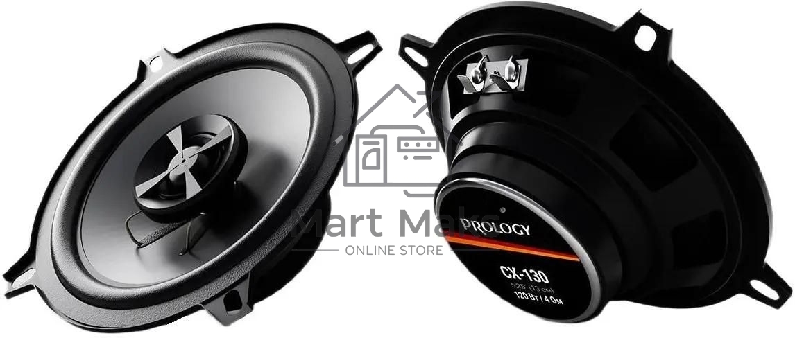 Колонки автомобильные Prology CX-130 120Вт 88дБ 4Ом 13см (5дюйм) (ком.:2кол.) коаксиальные двухполосные