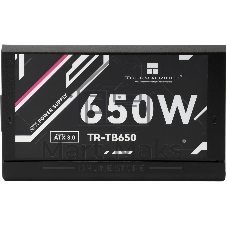 Блок питания Thermalright, 650W 80+ Bronze (ATX, 3.0, Full modular, 1x24(20+4)pin, 2xCPU 8(4+4)pin, 4xPCIe*2 8(6+2)pin, 3xSATA3, 3xMOLEX4pin, Active, 120x120мм, 150x140x86mm, APFC, черный)