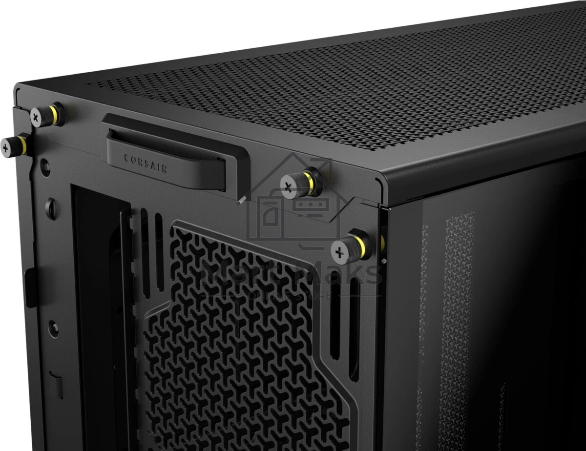 Компьютерный корпус без блока питания Corsair Frame 4000D, Midi-Tower, TG, no fan, 2xUSB-A 3.2, 1xUSB 3.2 Type-C, E-ATX, ATX, mATX, mITX черный
