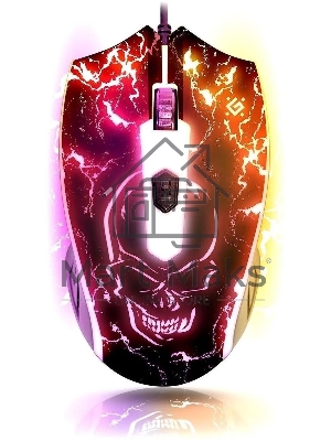 Мышь проводная Defender Overmatch GM-069 черный, 2400 dpi, USB, кнопки - 4