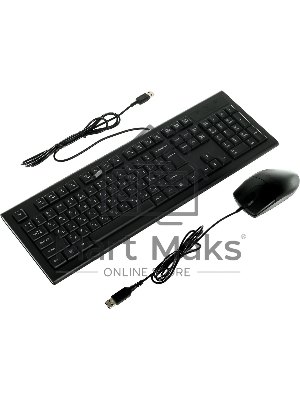 Комплект клавиатура + мышь A4 Bloody KR-8520D, USB, Wired, черный