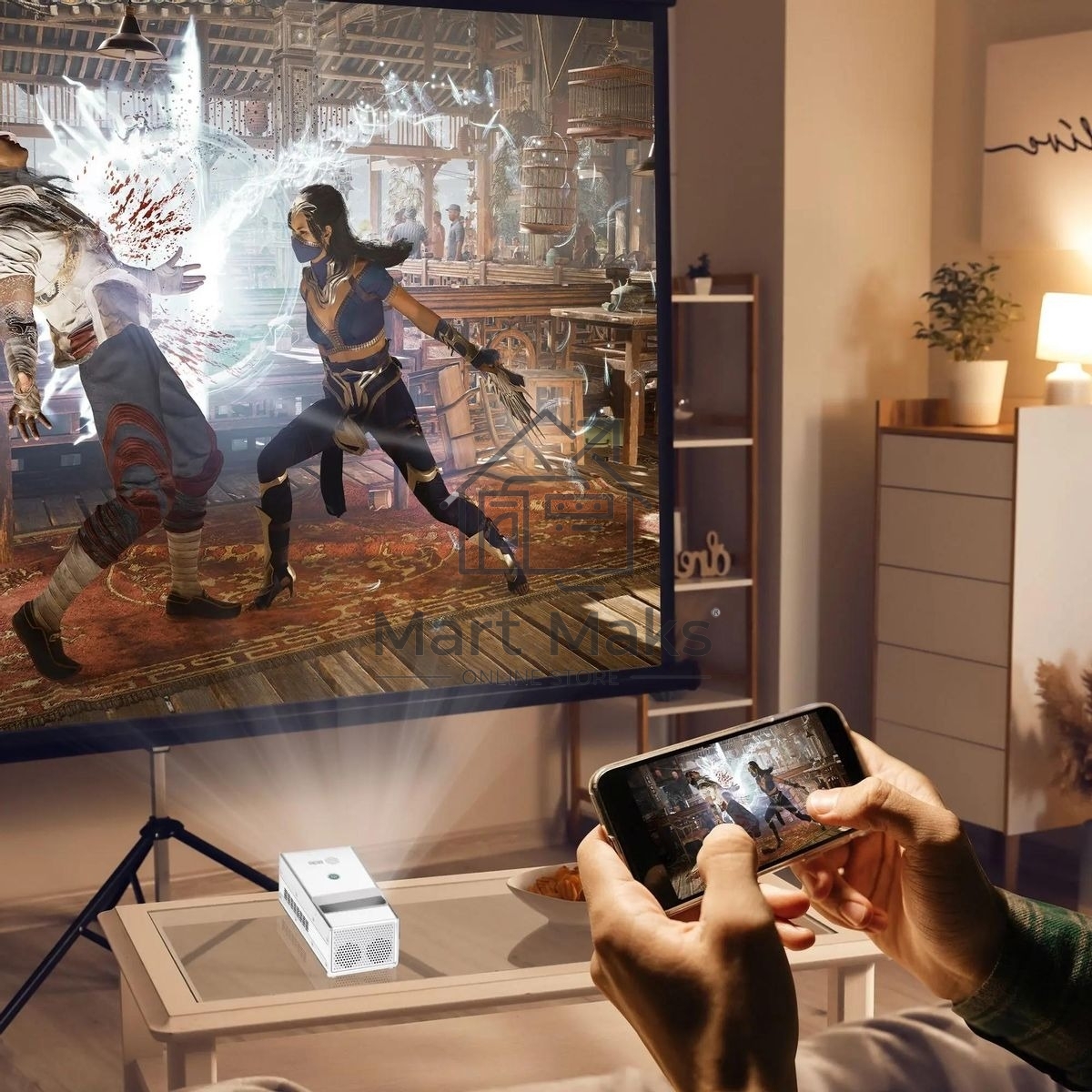 Проектор Cactus CS-PRU.03WT.WUXGA-A DLP 6500Lm (1920x1080) 2000:1 ресурс лампы:30000часов 1xUSB typeA 1xHDMI 1.5кг